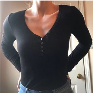 Forever 21 Button-Up Fitted Sweater